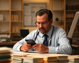 comprehensive financing rate comparison, discerning expression, meticulously evaluating terms, photorealistic, vintage office ambiance, highly detailed, scattered old documents around, fine grain detail, sepia tones, soft incandescent lighting, shot with a tilt-shift lens.